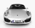 Porsche 911 Turbo S купе 2020 3D модель front view