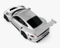 Porsche 911 GT3 R 2022 3D-Modell Draufsicht