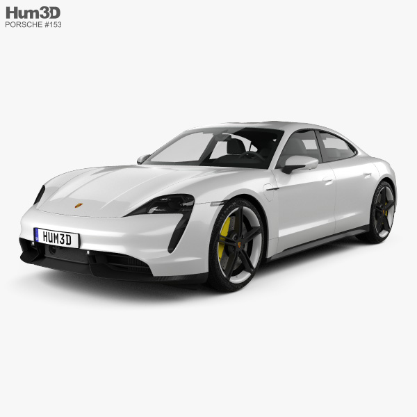 Porsche Taycan Turbo S 2022 3D модель
