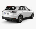 Porsche Cayenne S with HQ interior 2020 3d model back view