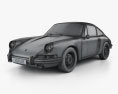 Porsche 912 купе 1966 3D модель wire render