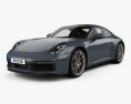 Porsche 911 Carrera 4S coupe 带内饰 2022 3D模型