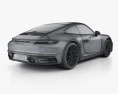 Porsche 911 Carrera 4S coupé mit Innenraum 2022 3D-Modell