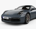 Porsche 911 Carrera 4S coupe 带内饰 2022 3D模型