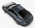 Porsche 911 Carrera 4S クーペ HQインテリアと 2022 3Dモデル top view
