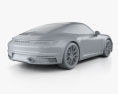 Porsche 911 Carrera 4S coupe with HQ interior 2022 3d model