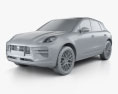 Porsche Macan GTS 2020 3D модель clay render