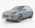 Porsche Cayenne GTS 2023 3d model clay render