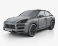 Porsche Cayenne GTS coupe 2023 3D模型 wire render