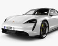 Porsche Taycan Turbo S mit Innenraum 2024 3D-Modell
