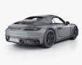 Porsche 911 Carrera 4S Кабриолет с детальным интерьером 2020 3D модель