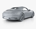 Porsche 911 Carrera 4S Кабріолет з детальним інтер'єром 2020 3D модель
