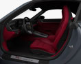 Porsche 911 Carrera 4S Кабриолет с детальным интерьером 2020 3D модель seats