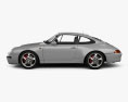 Porsche 911 Carrera 4S クーペ HQインテリアと 2000 3Dモデル side view