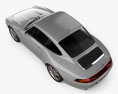 Porsche 911 Carrera 4S クーペ HQインテリアと 2000 3Dモデル top view