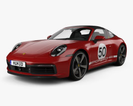 3D model of Porsche 911 Targa 4S Heritage 2024