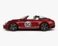 Porsche 911 Targa 4S Heritage HQインテリアと 2024 3Dモデル side view