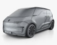 Porsche Vision Renndienst 2019 3Dモデル wire render