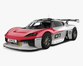 Porsche Mission R 2022 Modello 3D
