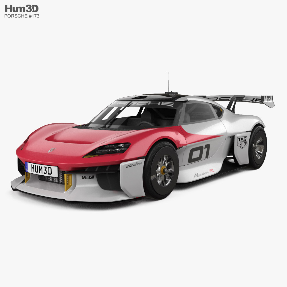 Porsche Mission R 2022 3Dモデル