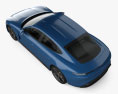 Porsche Taycan 2023 3D模型 顶视图