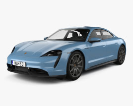 Porsche Taycan 4S 2022 3D model