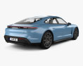 Porsche Taycan 4S 2019 3d model back view