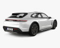 Porsche Taycan 4S Cross Turismo 2021 3d model back view