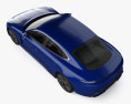 Porsche Taycan Turbo 2022 3D модель top view