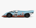 Porsche 917 K 带内饰 1972 3D模型 侧视图