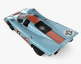Porsche 917 K 带内饰 1972 3D模型 顶视图
