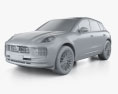 Porsche Macan S 2024 3D模型 clay render