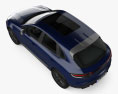 Porsche Macan T 2024 3D模型 顶视图