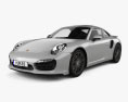 Porsche 911 Turbo mit Innenraum 2015 3D-Modell