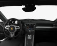 Porsche 911 Turbo з детальним інтер'єром 2015 3D модель dashboard