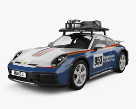 Porsche 911 クーペ Dakar 2024 3Dモデル