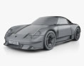 Porsche Vision 357 2024 3D 모델  wire render
