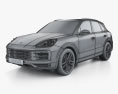 Porsche Cayenne 2024 3D-Modell wire render