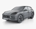 Porsche Cayenne E Hybrid 2024 Modello 3D wire render