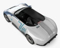 Porsche Vision 357 Speedster 75 Universary 2024 3D-Modell Draufsicht