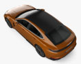 Porsche Panamera Turbo E Hybrid 2024 3D模型 顶视图