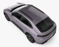 Porsche Macan 4 2024 Modello 3D vista dall'alto