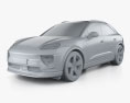 Porsche Macan 4 2024 Modello 3D clay render