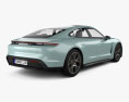 Porsche Taycan 2024 3D模型 后视图