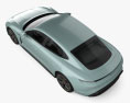 Porsche Taycan 2024 3D-Modell Draufsicht