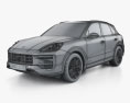 Porsche Cayenne GTS 2024 3D模型 wire render
