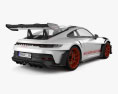 Porsche 911 GT3 RS 2023 3D模型 后视图