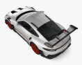 Porsche 911 GT3 RS 2023 3D模型 顶视图