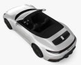 Porsche 911 Carrera GTS cabriolet 2024 3D-Modell Draufsicht