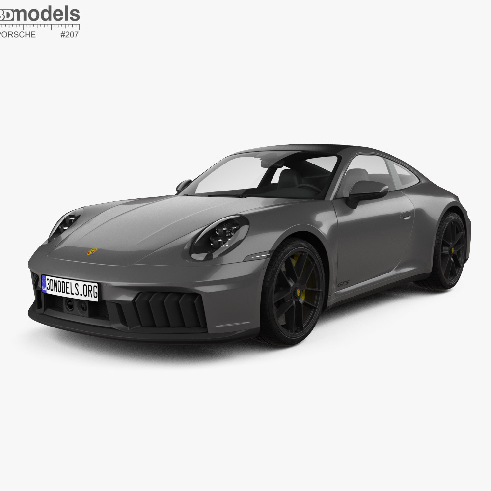 Porsche 911 Carrera GTS coupe 2024 3D-Modell